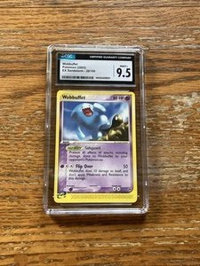 2003 Pokemon Ex Sandstorm #26/100 Wobbuffet CGC 9.5 MINT+ Graded Grading - Picture 1 of 3