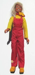 Muñeca polvorienta Kenner 1976 11" con traje de esquí gafas botas rubias vintage años 70 - Imagen 1 de 3