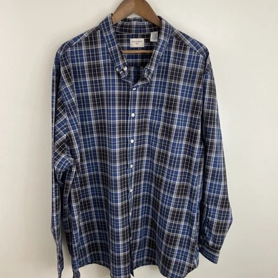Dockers Shirt Mens 2XL XXL Oversized Multicolor Plaid Long Sleeve Button Down - Image 1 of 4