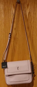 New Simply Vera Vera Wang April Trapunto Flap Crossbody Purse Lilac Cream -Shelf - Picture 1 of 7