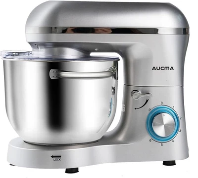 Aucma Stand Mixer 6.5QT 660W 6Speed Tilt-Head Food Mixer With accessories