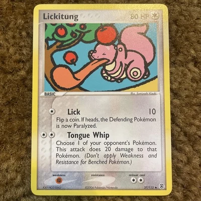 Pokémon TCG EX Fire Red Leaf Green Lickitung #37/112 - Image 1 of 4