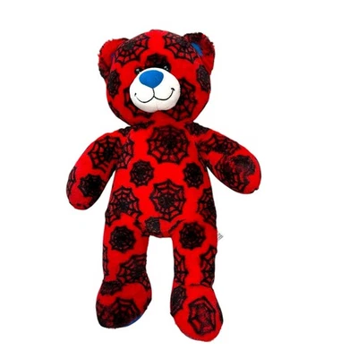 Spiderman Build A Bear Red Webbed 2015 retirado raro Marvel rojo negro  Foto 1 de 4