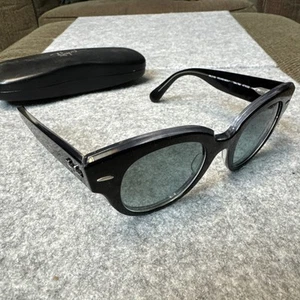 Ray-Ban Roundabout RB2192 Damen Sonnenbrille schwarz 1294/3M graue Gläser rund - Bild 1 von 10