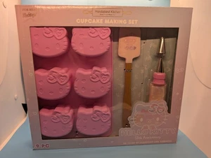 Hello Kitty 50th Anniversary Cupcake Baking Set Collector's Edition 9pcs NIB - Picture 1 of 3