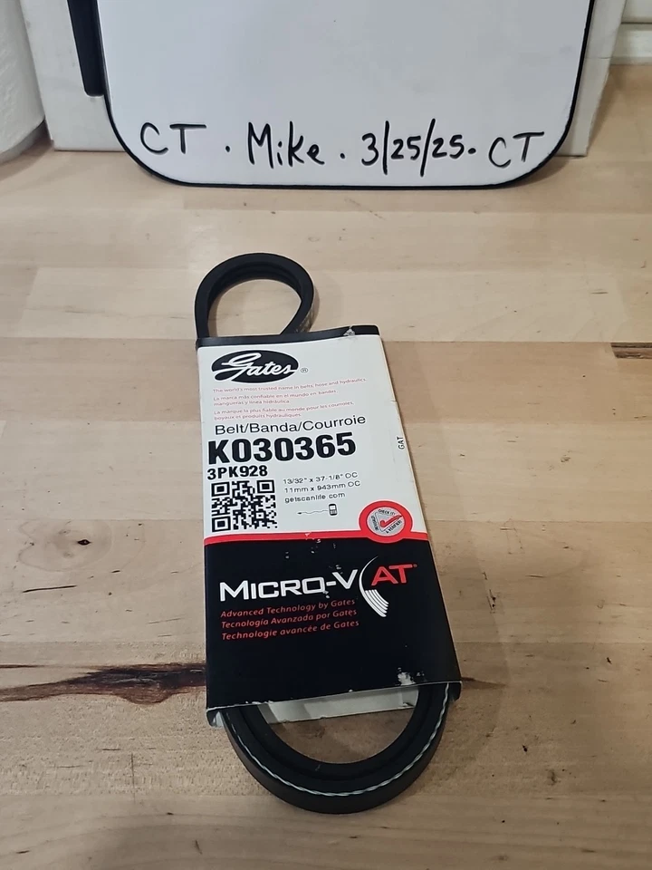 Ремень змеевика подходит для Nissan 300ZX Gates K030365 1990-1996 годов выпуска - Изображение 1 из 1