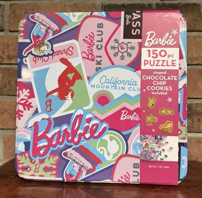 PUZZLE BARBIE 150 PIEZAS CON GALLETAS CON CHISPAS DE CHOCOLATE INCLUIDO PRECINTADO NUEVO Foto 1 de 4