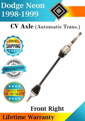 Nuevo eje CV delantero derecho original para Dodge Neon 1998-1999 2,0 L garantía de por vida Foto 1 de 4