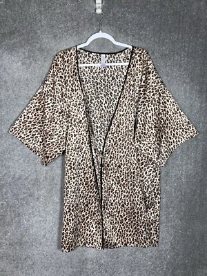 Secret Treasures Ropa de Dormir Bata Envolvente Mujer Talla 3X Marrón Estampado Animal Manga 3/4 Foto 1 de 4