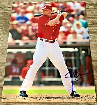 Foto auténtica firmada por Jay Bruce - Cincinnati Reds autógrafo automático 8x10 MLB Foto 1 de 3