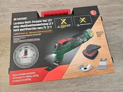 NEU PARKSIDE Akku-Multifunktionswerkzeug PAMFW 12 E4 +Koffer ohne Akku Ladegerät - Bild 1 von 4