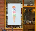 3D Ice Cream Dessert Shop K187 Window Stickers Vinyl Wallpaper Wall Murals Panda