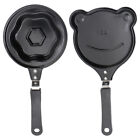  2 Pcs Bamboo Child Small Pancake Shaper Cooker Heart Silicone Molds