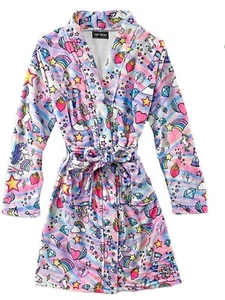 Unicorn Diamonds Girl's Bath Robe and Rubber Ducky Unicorn Medium (7/8) - NWT - Picture 1 of 2