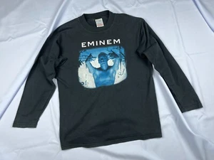 Vintage EMINEM 1999 Middle Finger Rap Hip Hop Slim Shady L/S T-shirt Size M - Picture 1 of 21