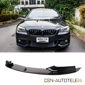 Spoiler labbro anteriore NERO per BMW Serie 5 F10 F11 M pacchetto spoiler spada - Foto 1 di 6