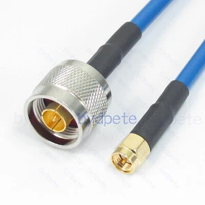 N do SMA RPSMA męski RG142 PUR elastyczny kabel koncentryczny miękki RG-142 4G 5G 6G RF partia - Zdjęcie 1 z 11