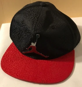 Jordan Nike Pro Cap Jumpman Snapback Adjustable Black & Red Youth Boy’s Hat CAP - Picture 1 of 4