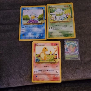 Lot of 3 Pokemon 25th Anniversary Jumbo Cards Bulbasaur Charmander Squirtle - Bild 1 von 4