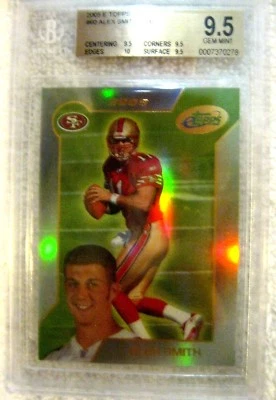 Alex Smith RC 2005 E Topps REFRACTOR Rookie Beckett GEM BGS9.5!49ers/Chiefs - Image 1 of 2