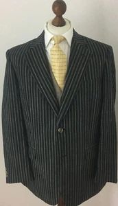 Chaqueta Blazer Brook Taverner 42L Rayas Estilo Navegación Lino Mezcla Mod Años 60’s - Imagen 1 de 13