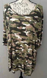 NEW RELEASE Lularoe Boyfriend T 2XL Shirt Top Beautiful Camouflage Camo Print - Picture 1 of 4