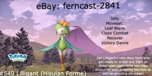 Pokemon Legends Arceus Shiny Hisuian Lilligant Alpha Max Effort Fast Delivery - Picture 1 of 5