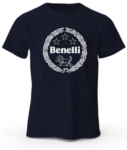 T-SHIRT BENELLI MOTORCYCLES MOTOGP ENDURO CROSS MOTO  maglietta personalizzabile - Picture 1 of 2