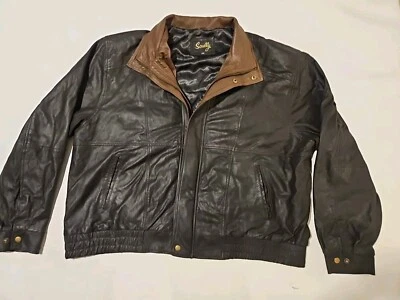 Scully Leather Jacket Size 3XB Please Read Description Big Black Brown - Image 1 of 4