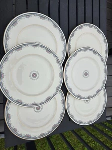 6 Royal Doulton ALBANY Dinner Plates 10.5" H5121 Excellent Condition! - Picture 1 of 6