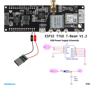 Hülle für LILYGO TTGO Meshtastic T-Beam V1.1 / 1.2 ESP32 LoRa #deskbeam - Bild 1 von 23