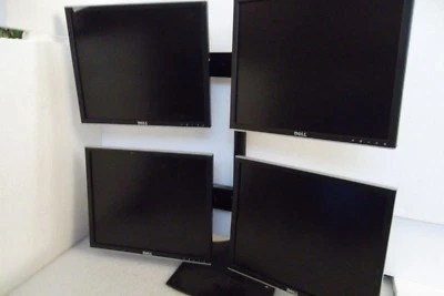 Dell 1907FP LCD Monitor 4-Port USB Hub VGA DVI 19" DC323 CJ319 ERGOTRON Stand - Image 1 of 4