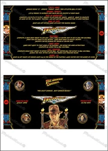 Williams Indiana Jones 1993 Cartes Instructions Flipper Flipper Cards EN 3 - Bild 1 von 3