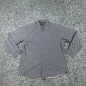 Alfani Shirt Mens Large Gray Blue Blend Long Sleeve - Picture 1 of 12