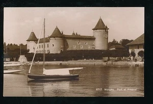 Switzerland MORGES Port Arsenal Used 1927 RP PPC - Picture 1 of 2