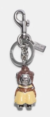 Llavero/dije llavero Coach X Disney Belle C0267 nuevo con etiquetas Foto 1 de 4