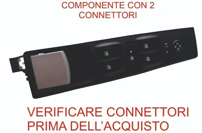 PULSANTIERA 8 + 8 PIN FIAT IDEA  LANCIA MUSA ANTERIORE SINISTRA ALZAVETRI SX - Immagine 1 di 3