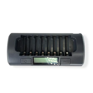 Powerex Maha MH-C800S 8 Cell AA/AAA NiCD Batteries Quick Charger Black 1000mA - Picture 1 of 9