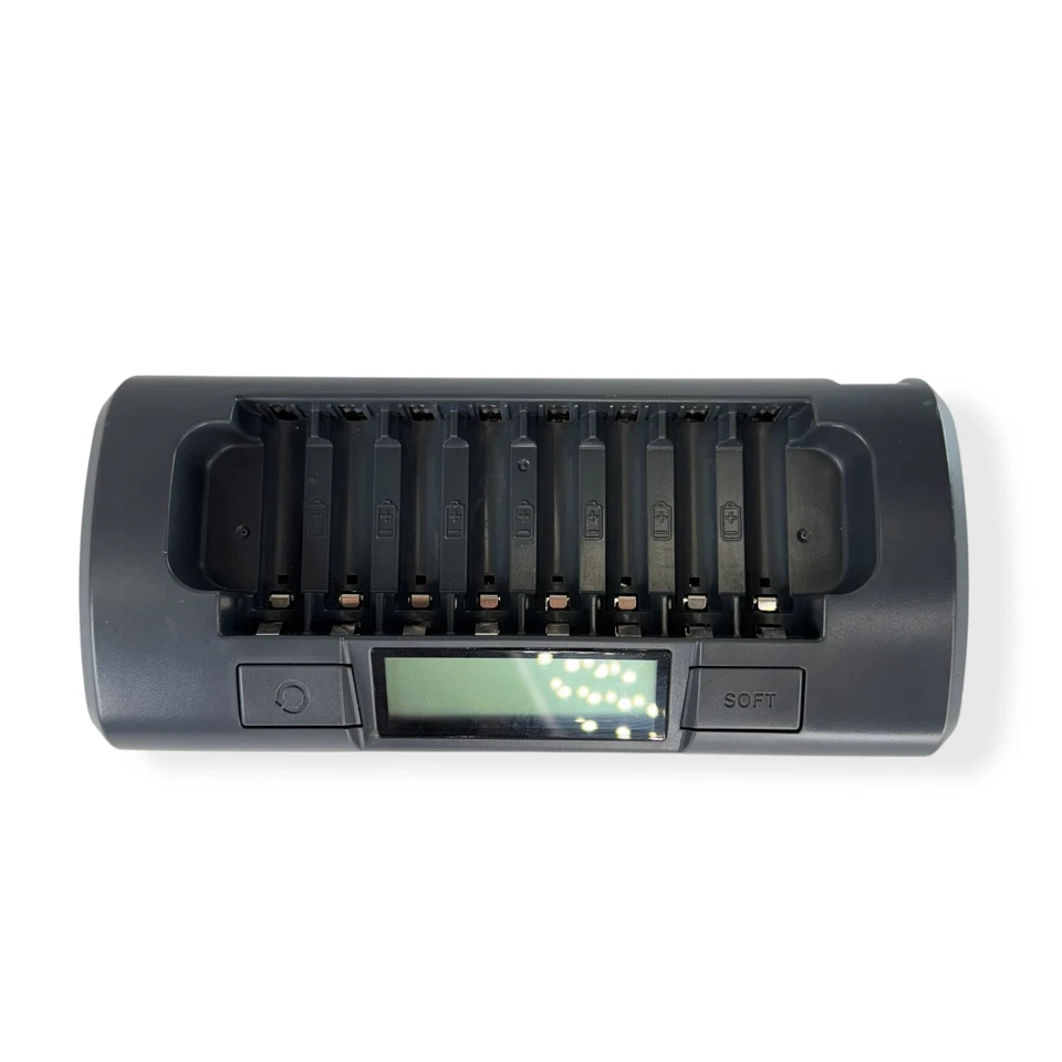 Powerex Maha MH-C800S 8 Cell AA/AAA NiCD Batteries Quick Charger Black 1000mA - Image 1 of 4