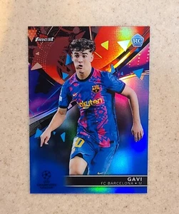 2021-22 Topps Finest UEFA Gavi REFRACTOR AZUL RADIOCONTROL #/150 SP BARCELONA - Imagen 1 de 2