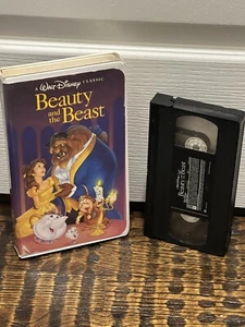 Walt Disney Home Video The Classics Black Diamond Beauty And The Beast 1992 VHS - Foto 1 di 8