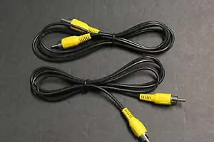 5 PCS 6 ft Composite AV 1-RCA VIDEO CABLE MALE YELLOW RCA Video - Picture 1 of 4
