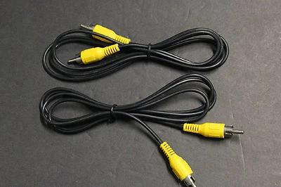 2 PCS 4 FT  Composite AV 1-RCA VIDEO CABLE MALE YELLOW  4' RCA  V - Image 1 of 4