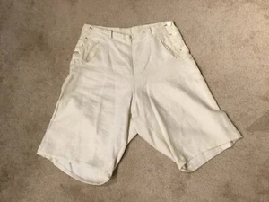 Vintage 1930s Beige Womens Summer Knickers Shorts 28" Waist - Picture 1 of 10
