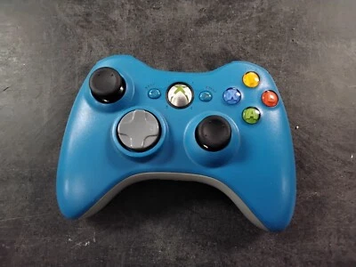 Microsoft Xbox 360 Wireless Controller - Blue & Gray - Image 1 of 2