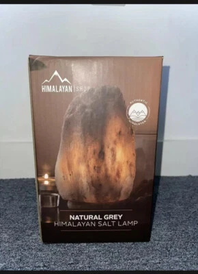 Himalayan NATURAL GREY SALT LAMP - Image 1 of 2