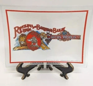 CIRCO DE COLECCIÓN ~ 1973 ~ Ringling Bros. and Barnum & Bailey VIDRIO baratija/bandeja/plato - Imagen 1 de 4