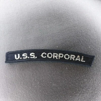 USS Corporal Ship Naval Tab Rocker Ribbon 4" Patch - Изображение 1 из 2