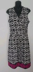 49- NWT I.N.C Women's Multicolored Geo Print Knee Length Sleeveless Dress Sz OX - Picture 1 of 10