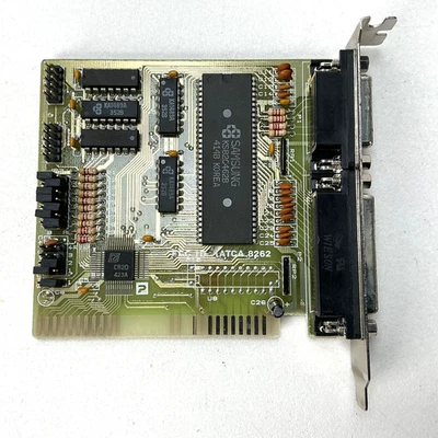 JPN Corp Vintage PC Multi I/O Card CA8262 8-Bit ISA Serial Parallel Game Port - Image 1 of 4
